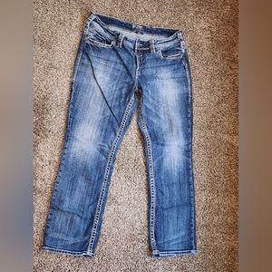 Women's Silver Jeans Suki Straight size 16 L 30